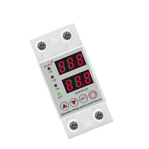 Rail Din réglable 63A 230V avec protection surtension et sous-tension intégrée