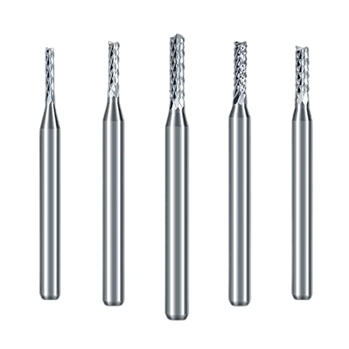 10 Utensili Per Incisione In Metallo Duro, 30 Gradi 0,2 Mm Punte - Foto 2