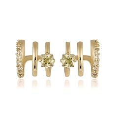 Triple Huggie Hoop-Olive