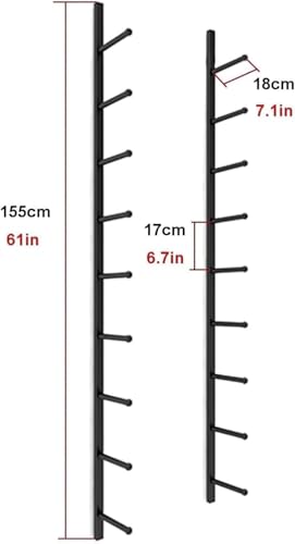 Heavy Duty Wall Mount Yoga Mat Holder Rack, trwały stalowy organizer sprzętu treningowego do rolki pianki, pasków, półki do przechowywania siłowni, aby zaoszczędzić miejsce w garażu domowym