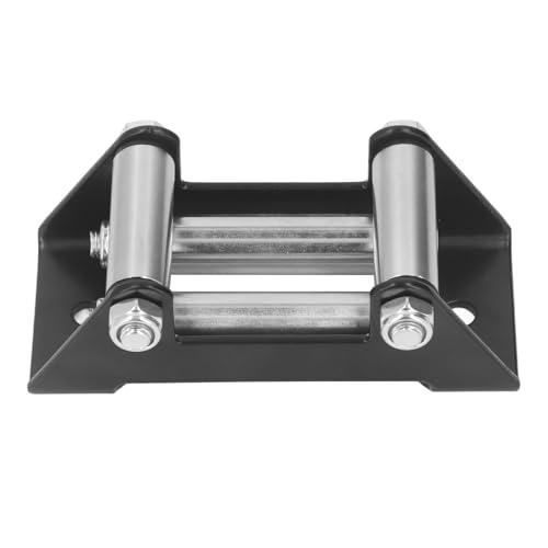 Winch Roller Fairlead Cable Guide 4 Way High Strength Roller Steel Fairlead 4500LB for Electric Winch Roller