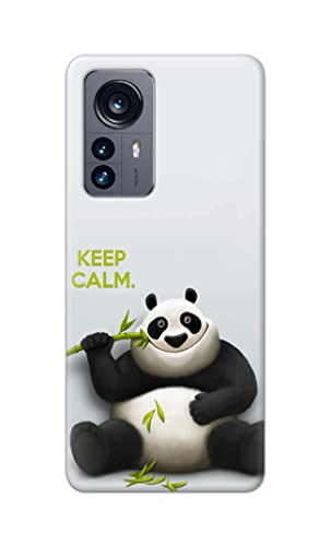 Image of PRINTFIDAA� Printed Hard Back Cover Case for Xiaomi 12 Pro Back Cover (Cartoon Panda) -2808