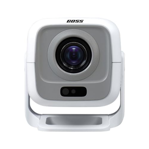 Image of BOSS X900 Pro Smart AI Projector | Native Full HD, 8K Supported | 900 ANSI | Sealed Optical Engine | Auto Focus & AI Keystone | Android 13 | WiFi & Bluetooth | Voice Remote |