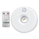 Generico Schranklicht - 10 x 3,3 x 9 cm Lampe mit Bewegungsmelder und Fernbedienung | Selbstklebendes Magnetlicht | Für Mieter und Hausbesitzer, Schlafzimmer, Nachttisch, Wohnwagen und Küche