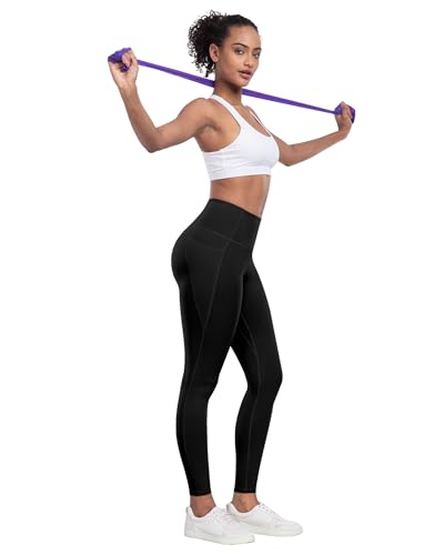 lzyvoo leggings with pockets for women 6 packs soft high waisted tummy control workout yoga pants