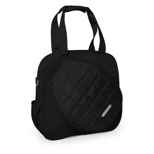 Bolsa Lateral com Raqueteira Beach Tennis Preta Alma Genius