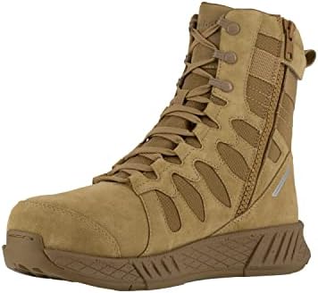 Reebok Men's Floatride Energy Safety Toe 8in Tactical Side Zipper Military Boots, Coyote, 12 | Image 2