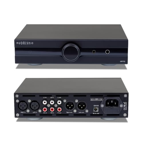 Image of Gustard Audalytic HP70 Fully Balanced Discrete Headphone Amplifier, LME49720 Dual OP-Amps Class A Amp, 2xRCA /XLR Input 4.4mm Balanced /6.35mm Single-End Headphone /Rear XLR Preamplifier (Black)