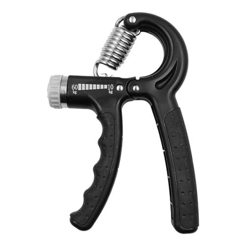 NUZAMAS 2 Pcs Hand Grip Strengthener 10-60kg Adjustable Resistance Forearm Grip Hand Trainer Non-Slip Gripper for Men Women Athletes Musicians Wrist Gripper Black - Image 2