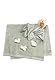 Sterntaler Geschenk Set Ente Edda Lou bestehend aus Kinderhandtuch und kleinem Schmusetuch mit Rassel, ab Geburt,