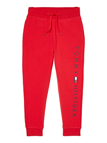 Tommy Hilfiger Adaptive boys Tommy Hilfiger Boys, Adaptive Jogger With Elastic Waist Casual Pants, Apple Red, Large US
