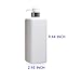 MAUMM 27.05 oz Pump Bottle of The Bathroom,Set of 2 Waterproof Label Sticker, Pack of 3 Shower Plastic Bottles, Soap Dispenser (Silver-White)