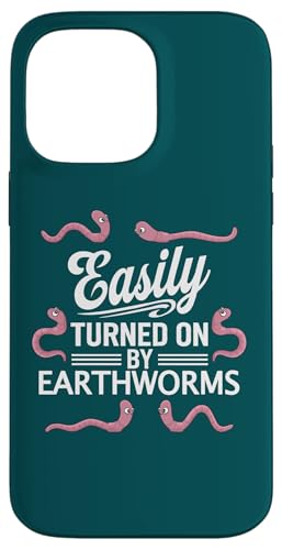 Earthworms Funny worm Farming �ŊȒP�ɃI���ɂł��܂��B �X�}�z�P�[�X iPhone 14 Pro Max �p