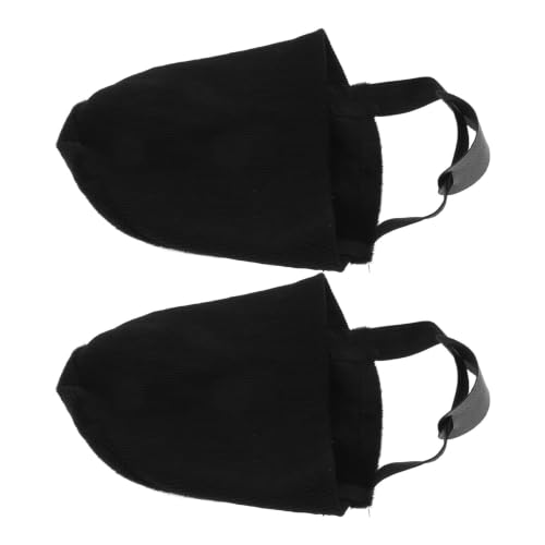 CIYODO Deslizador de Zapatos de Bolos Negro para Hombre y Mujer, Funda Protectora de Tela Duradera y Elegante para Bolos, 1 Par Adecuado para Protección y Uso en Bolera