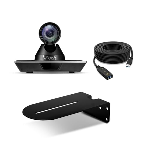 Image of AIWaft 4K AI PTZ Camera with 5M HDMI Cable & Wall Mount