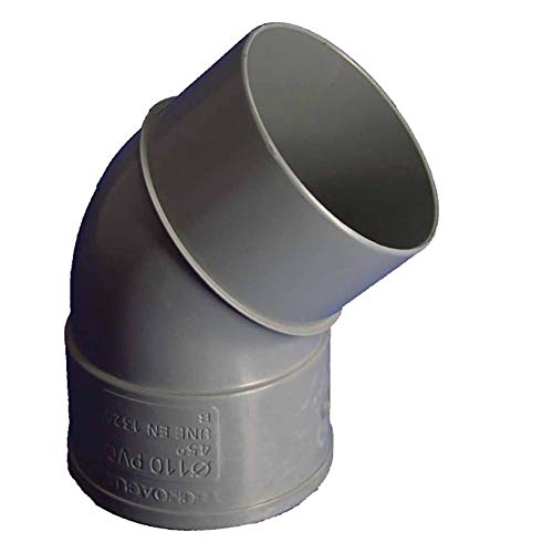 Hidrotecnoagua - Codo macho-hembra 45º diámetro 110