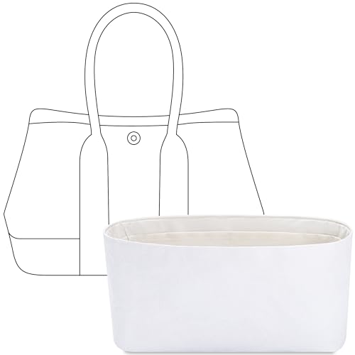 FANJI Project Bolsa organizadora para bolsa Hermes Mini Garden 23, ajuste personalizado dentro da bolsa premium Craie, leve, resistente à água