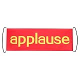 VOSAREA Automatic Retractable Applause Banner Fun Cheering Prop for Weddings Bachelorette Parties Birthday Celebrations and Small Theater Performances Applause Sign