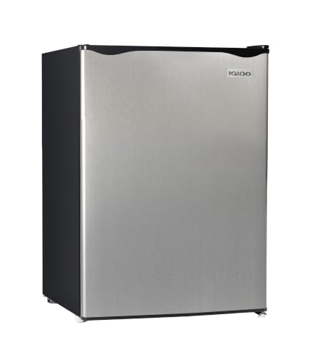 Image of Igloo 2.6 Cu.Ft Mini Fridge with Freezer, Platinum