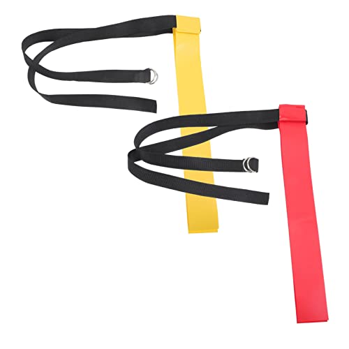 OHPHCALL 2pcs Football Flag Belts Green Football Waists Flags Training Belt for Boys and Girls Gear