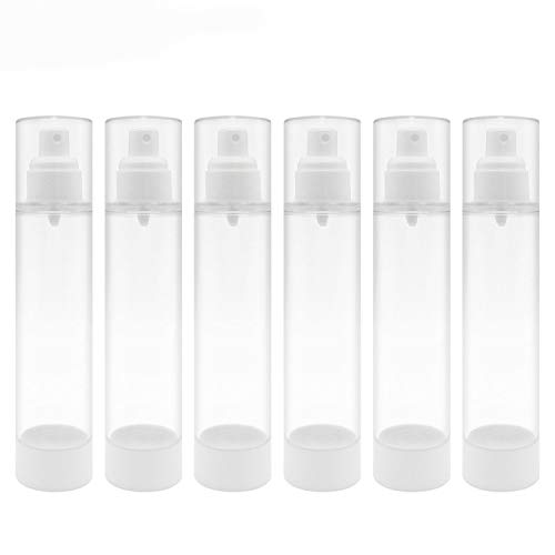 TrendBox 120ml / 4oz Airless Spray Bottle Refillable Travel Container for Cosmetic Makeup Water - 6 Pack