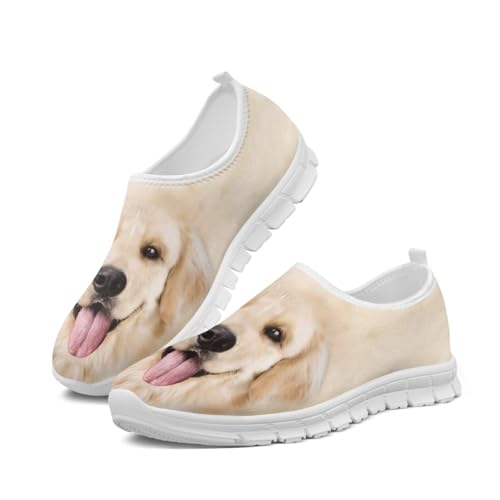 Jeiento Cute Dog Women's Casual Slip On Shoes Loafers Sneakers for Women