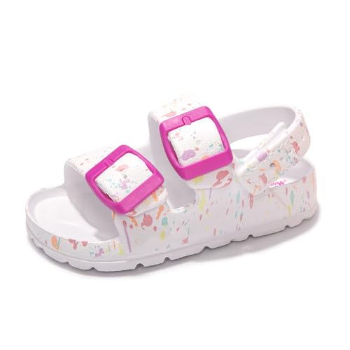 Image of FUNKYMONKEY Unisex-Child Slides Adjustable EVA Flat Sandals for Toddler