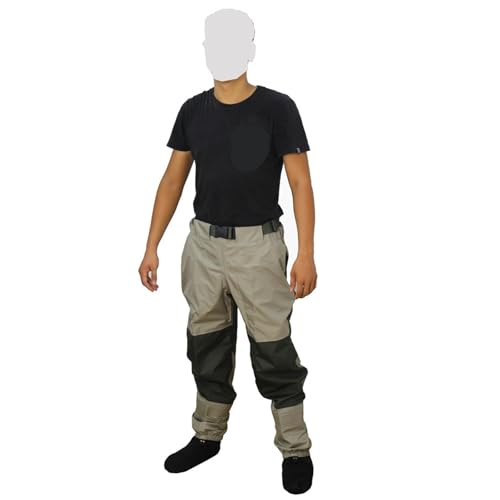 Vadeadores de pesca impermeables con botas de cintura para hombre 3