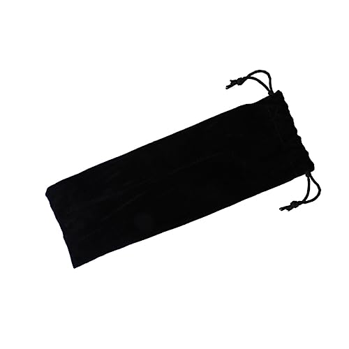 BRIGHTFUFU Black Straw Storage Reusable Straws Case Pouch Bag Utensil Holder for Lunch Box