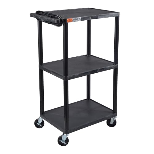 Luxor AV Cart, 42 Inch — LE42-B 42″H Three