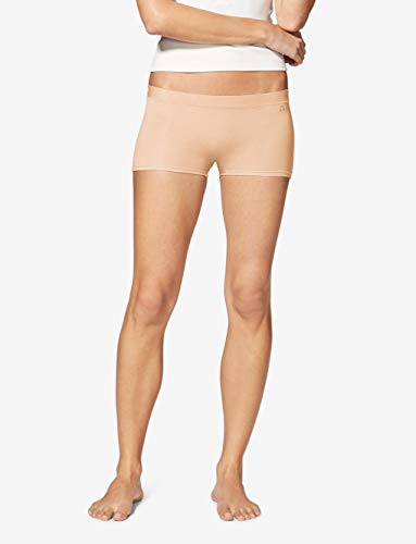 Tommy John Women's Second Skin Boyshort Panties - 3 Pack - Comfortable Boxer Brief Underwear for Women (Maple Sugar/Blush/Winetasting, X-Large) - Thumbnail 2