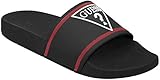 GUESS Factory Men's Elvern 3D Logo Slide Sandals Black Jelly