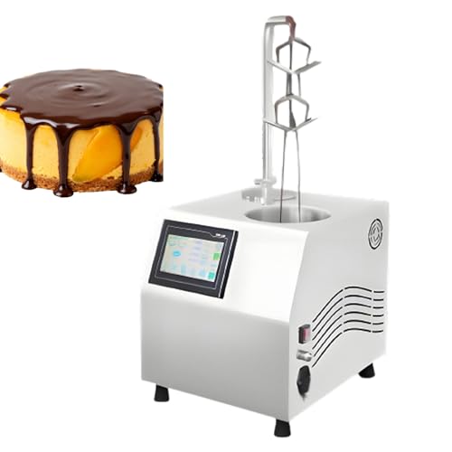 SIEEOUR Máquina Templadora Chocolate 5.5L, Máquina Bañadora Chocolate Comercial 1000W, Derretidora Templadora Eléctrica con Dispensador para Fuente, Fresas, Postres Y Fondue