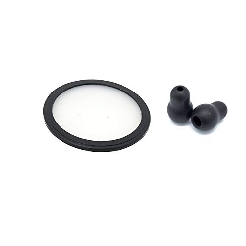 Adult Diaphragm. Replacement for Master Classic II (2) + 2 Extra Ear Pieces. Compatible with Littmann and Other Stethoscopes