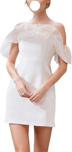 DHFIRUFSHLO Women's Sleeveless Square Neck Dress High Waist Slimming Pearl