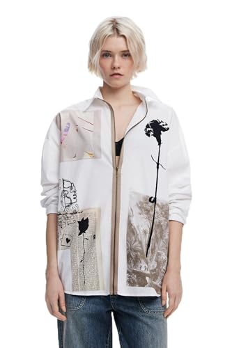 T-shirt Desigual pour femme col rond en coton doux et confortable