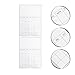 OSALADI 2pcs Household Magnetic Schedule Board Dry Erase Fridge Planner Remind Important Events Soft Magnetic Message Board for Home Organization