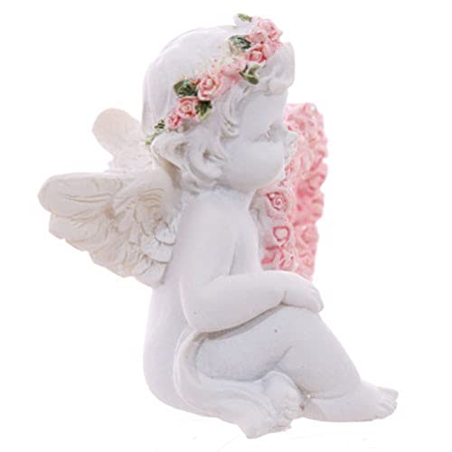Set De 2 Pequeñas Figuras De Querubines Ángeles Decorativos miniatura 6