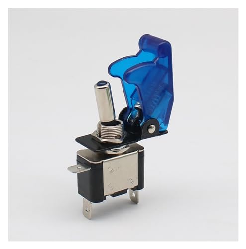 Interrupteur voiture camion 12V20A avec voyant lumineux LED et capot de protection