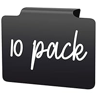 10 Pezzi Etichette Rimovibili per Cestini Clip - Etichette per Cesti a Clip per Dispensa - Esporre Cassetti - Scatole e Cestini - Porta Etichette da Cucina Clip per Dispensa Organizzazione e Cesti