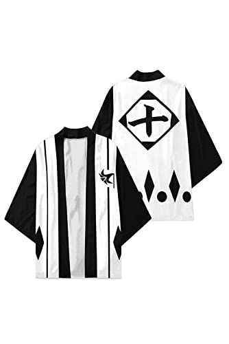 Enhopty Unisex 10th Division Burichi Hitsugaya Toushirou Kimono Coat Cape Jacket Halloween Carnival Cloak Cosplay Costume Green M