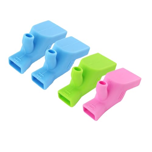 Water Spout Covers Portable Travel Mouthwash Cup for Tooth Brushing and Gargling Silicone Faucet Extender for Kids Sink Handle Extender for Bathroom and Kitchen Set of 4 image 3