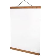 Poster Frame, Sawdust Poster Hanger Poster Hangers Magnetic Picture Frame with 4 Wooden Strips fo...