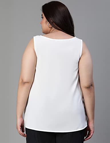 Image of oxolloxo Women Plus Size Sleevless Round Neck Top