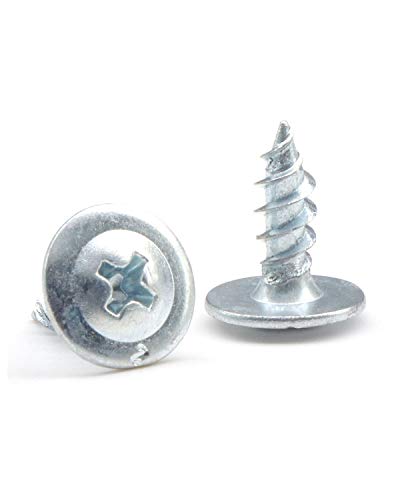 Tornillos de cabeza de celosía #8 x 1/2" rosca estándar madera MDF zinc 6