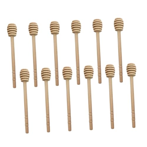 Mikinona 18pcs Coffee Mixing Stick Mini Honey Syrups for Coffee Drinks Iced Teaspoon Coffee Syrup Coffee Spoon Honey Dipper Sticks Coffee Honey Stick Honey Serving re-usable