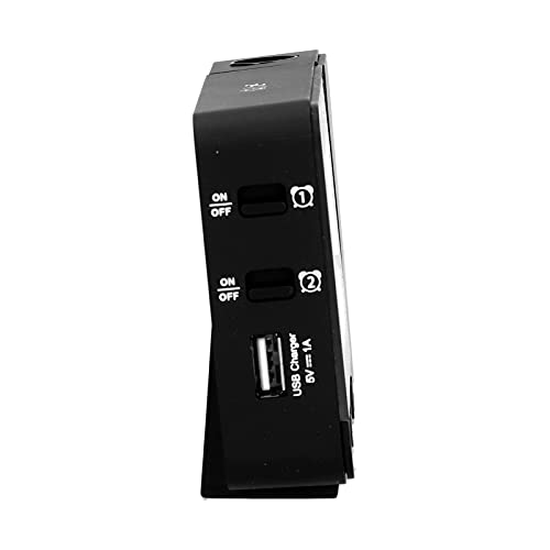Reloj de proyección para techos oscuros con alarma multifunción y pantalla LCD 8