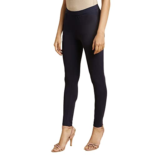 Image of W for Woman Women's Regular Fit High Rise Coral Cotton Jersey Tights