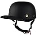 Vintage Motorcycle Helmet Men and Women Adults Open-Face Motorbike Helmets Retro Half Helmet Fashion Baseball Cap Casco DOT Approved (Matte Black, Large)