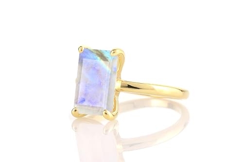 Bague Pierre de Lune or 14K pour femme fini les bijoux ternes qui s'usent